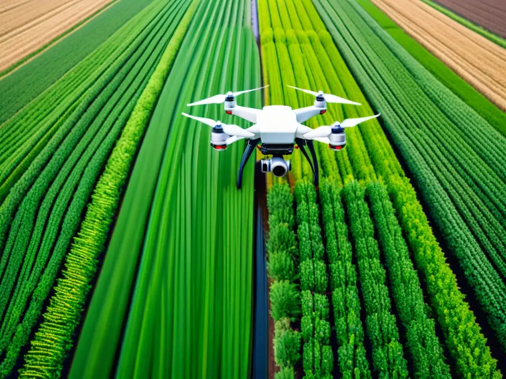 Campo agrícola de última generación con tecnología digital avanzada Campo agrícola moderno con tecnologías avanzadas y adopción de tecnologías en agricultura en la UE