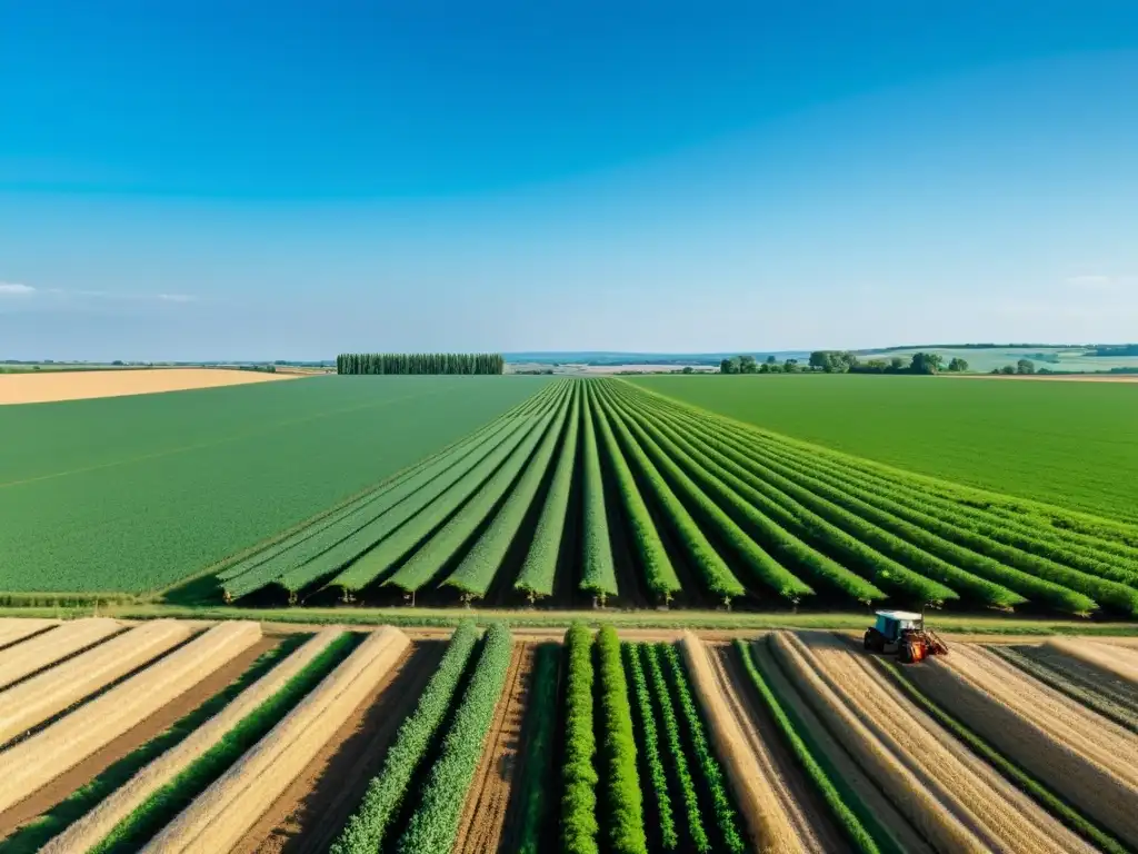 Labores agrícolas: cosecha manual bajo el sol Una escena panorámica de un campo agrícola bañado por el sol, donde los agricultores cosechan con pasión