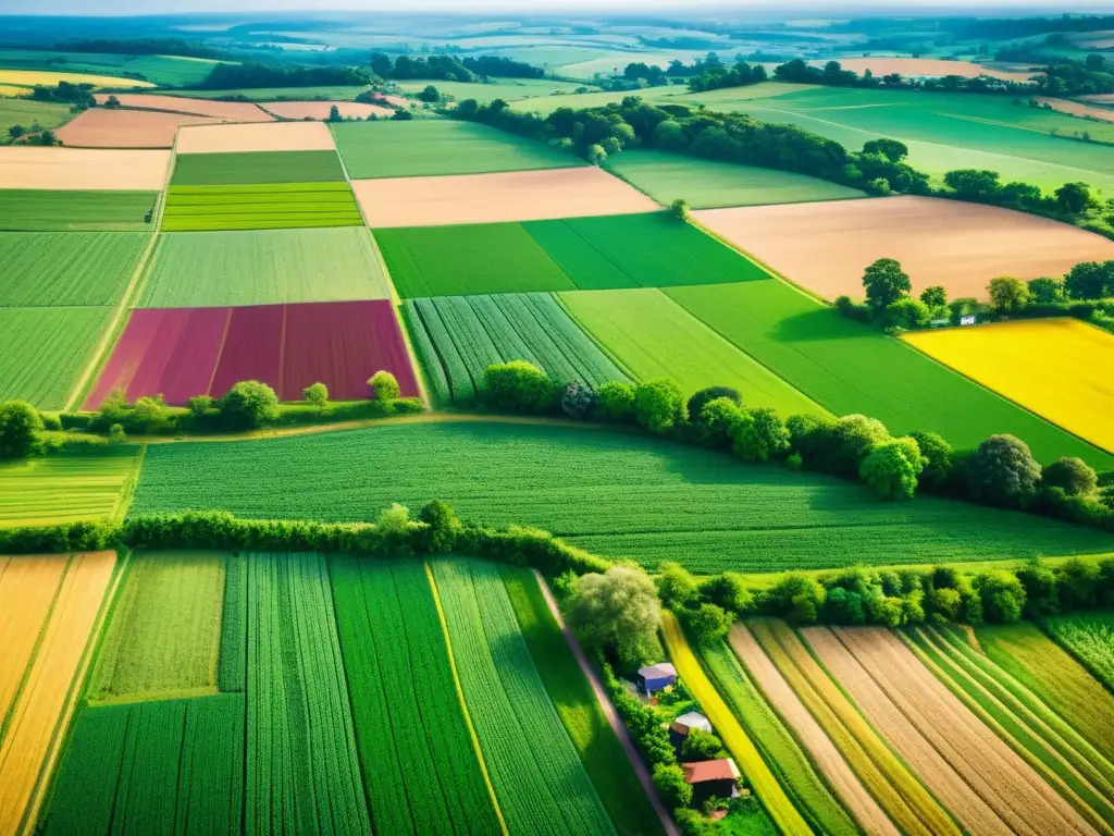 Proyecto de crowdfunding rural: comunidad vibrante y colaborativa Vista aérea de comunidad rural colaborando en proyecto de crowdfunding